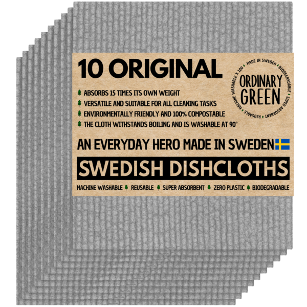 Swedish Dishcloths OG Grey (10-PACK)